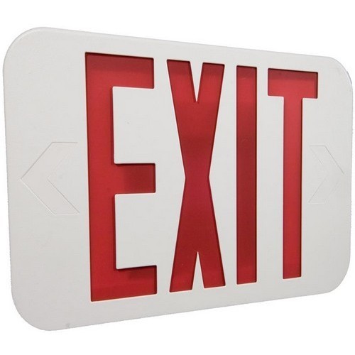 Product image for MOR 73010 LED Exit Sign Red LED Whi