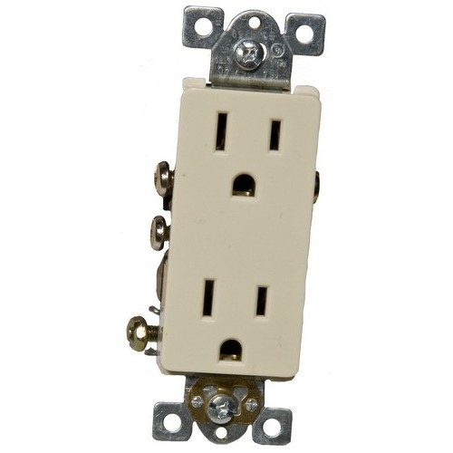 Product image for MOR 82015 Deco Duplex Receptacle Iv