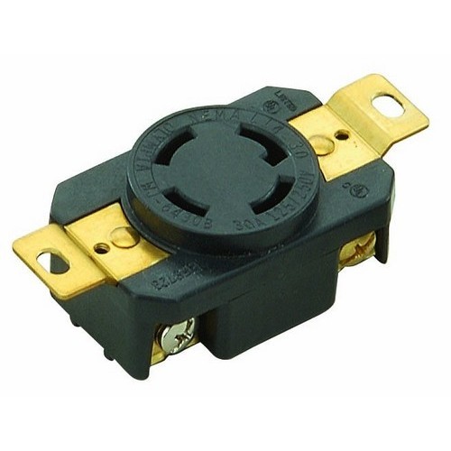 Product image for MOR 89744 Lk Receptacles 3 Pole 4 W