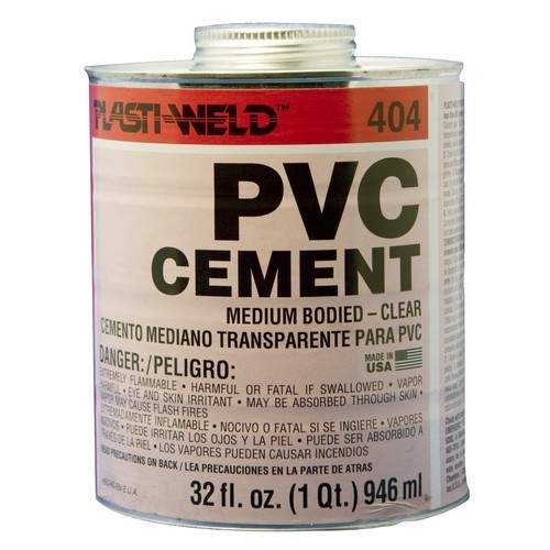 Product image for PVC CEMENT QT CLEAR LO-VOC W/DAUBER